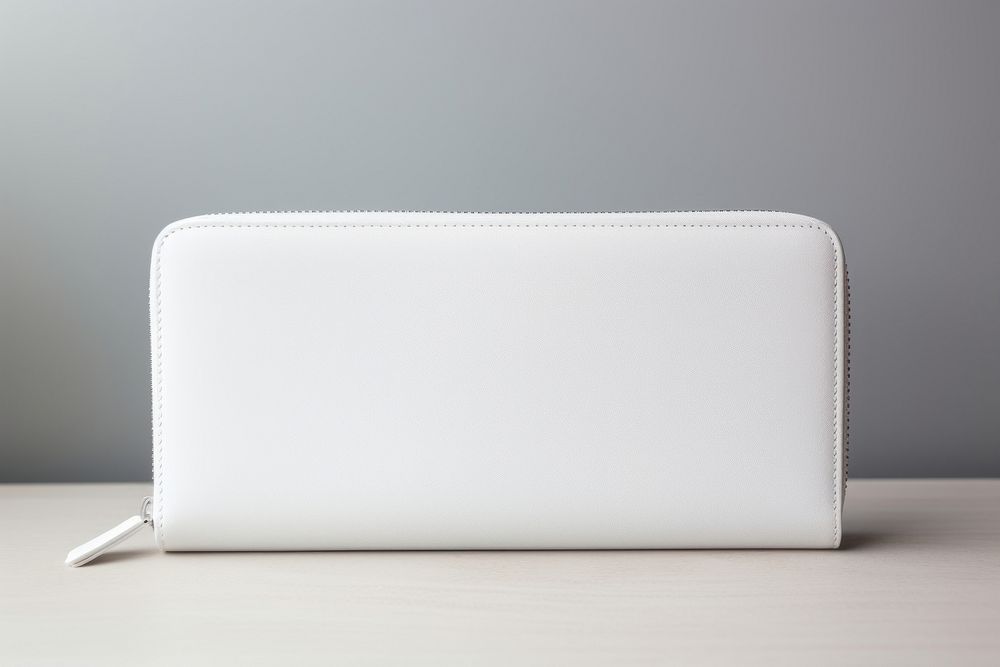 A white wallet accessories electronics technology.
