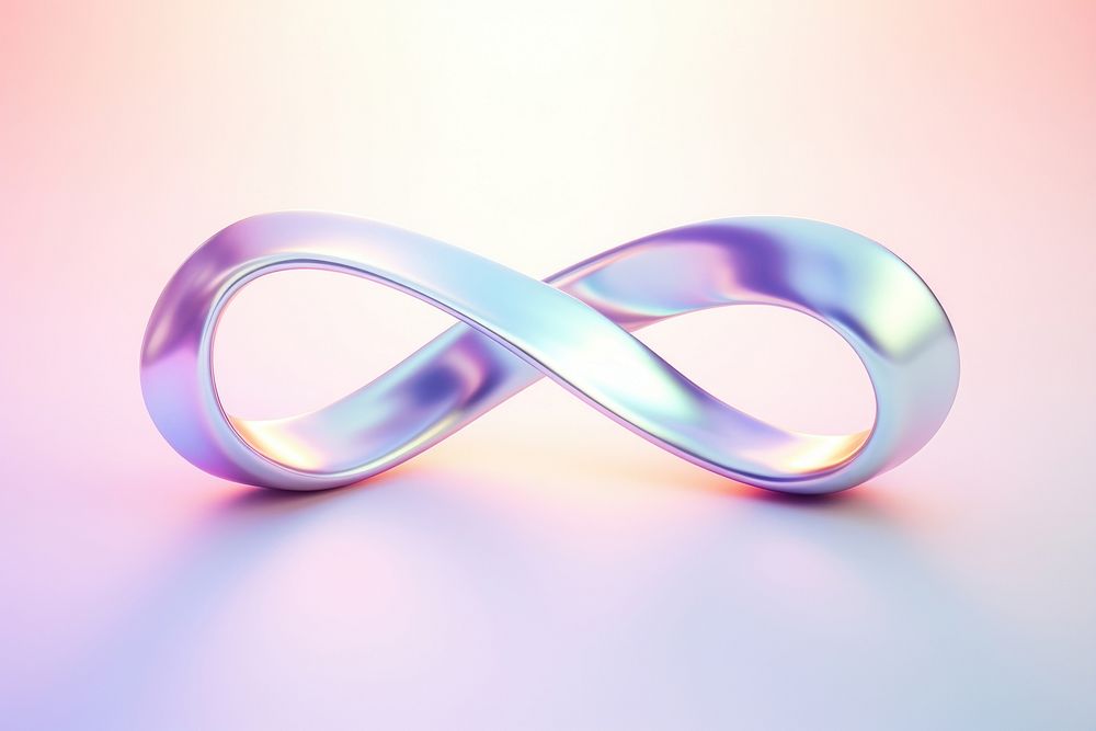 A sliver metallic infinity sign jewelry accessories accessory.