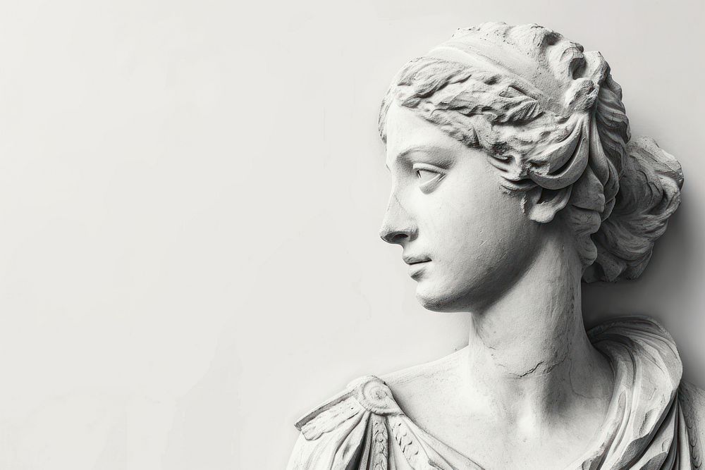 Roman lady sculpture portrait statue.