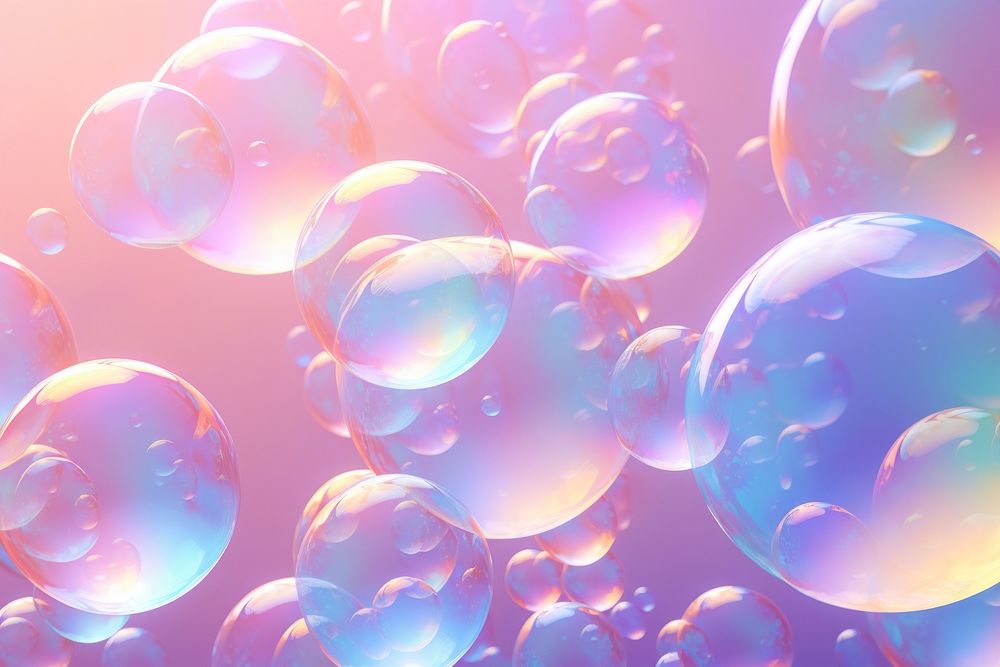 Bubbles sphere transparent lightweight.