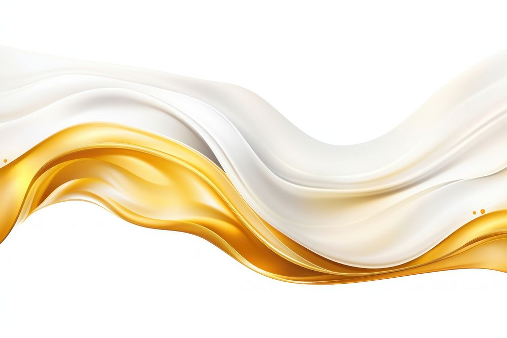 Gold ribbon white backgrounds abstract.