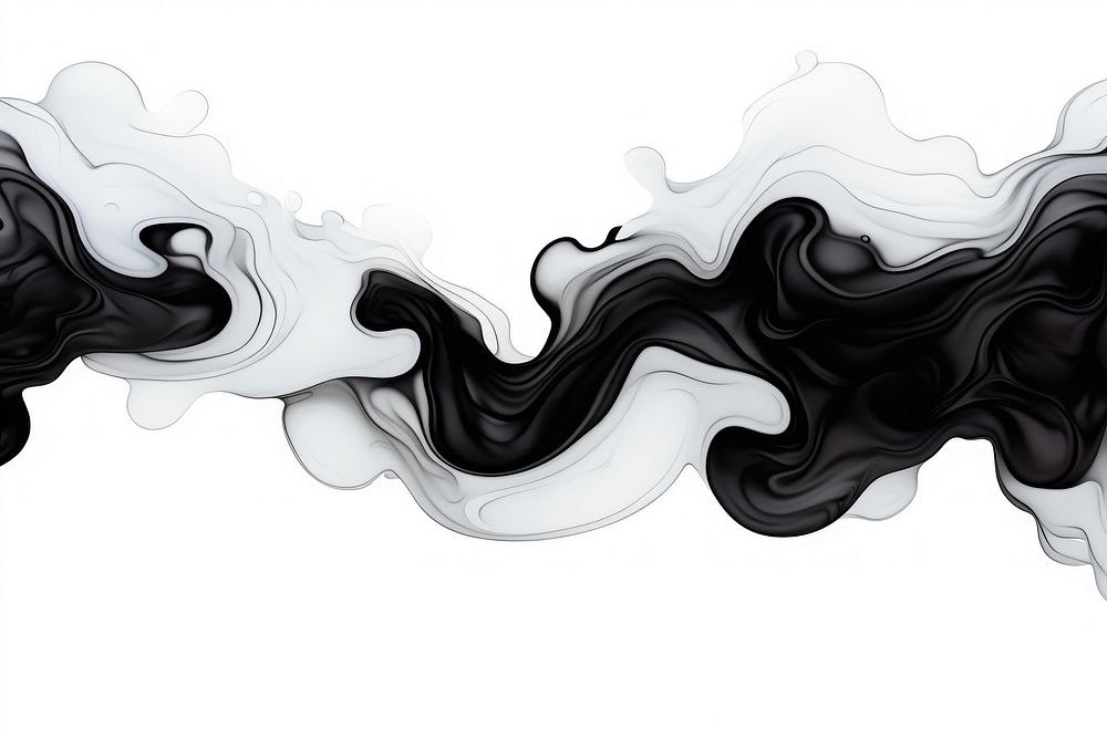 Ink white creativity abstract.