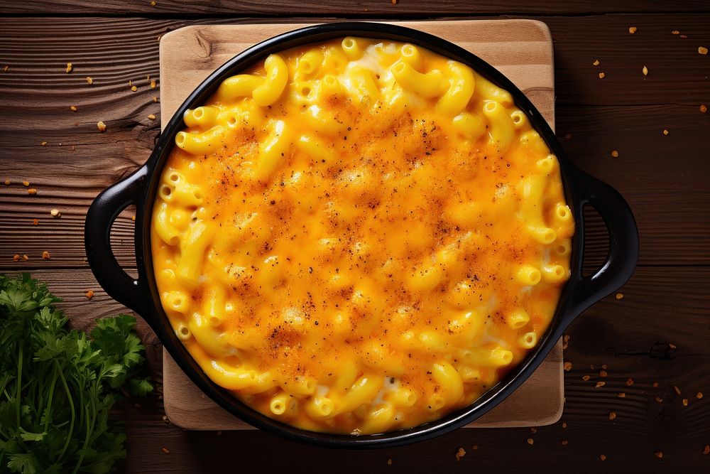 Mac and cheese food vegetable freshness.