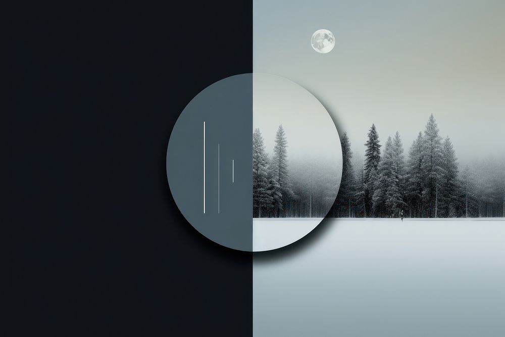 Winter astronomy nature plant. AI generated Image by rawpixel.