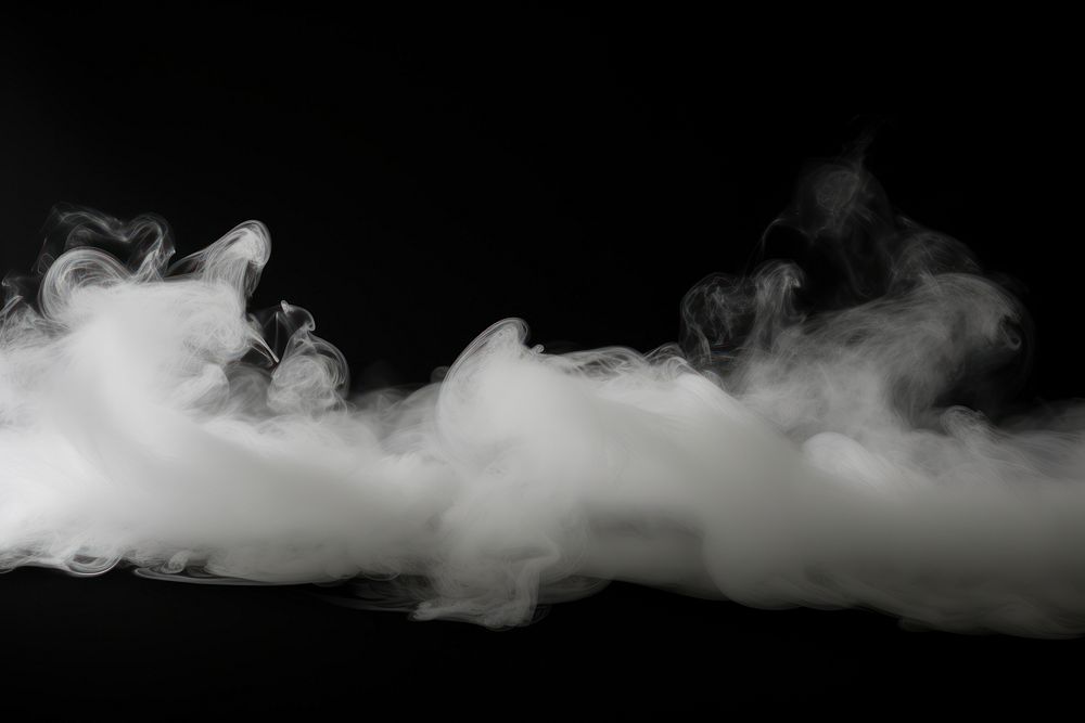 Fog effect smoke black black background. AI generated Image by rawpixel.
