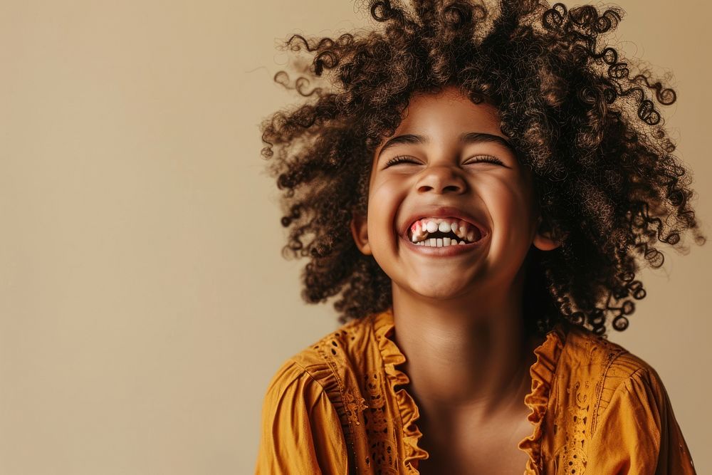 African american girl laughing smile adult dreadlocks. AI generated Image by rawpixel.