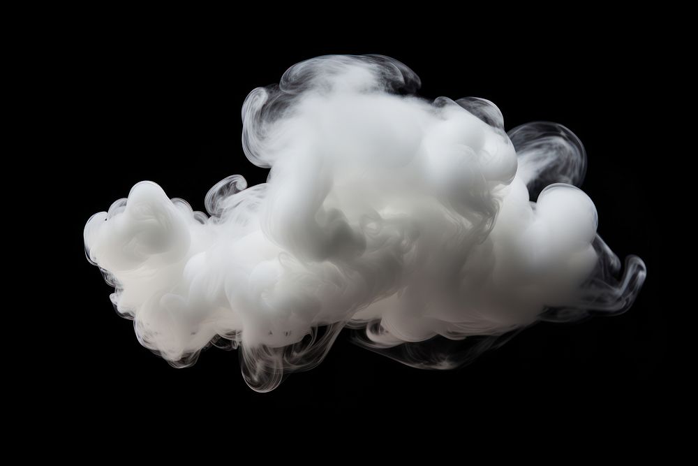 Cloud fog effect smoke black background fragility. AI generated Image by rawpixel.