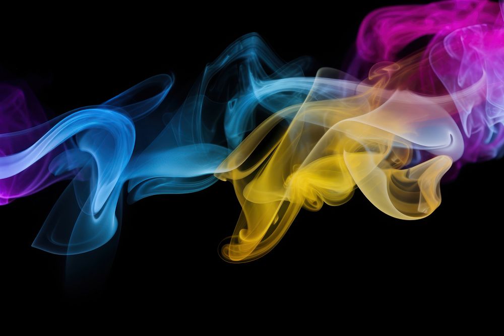 Color fog effect smoke backgrounds black background. AI generated Image by rawpixel.