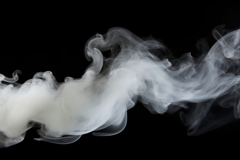 Dry ice fog effect smoke backgrounds black. AI generated Image by rawpixel.