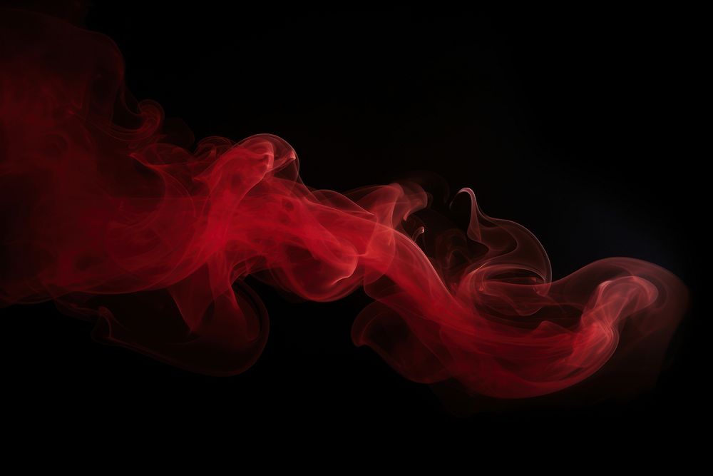 Red fog effect smoke backgrounds black. AI generated Image by rawpixel.