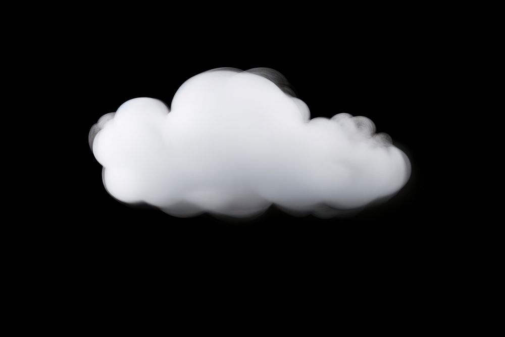 Speech bubble fog effect nature smoke black background. AI generated Image by rawpixel.