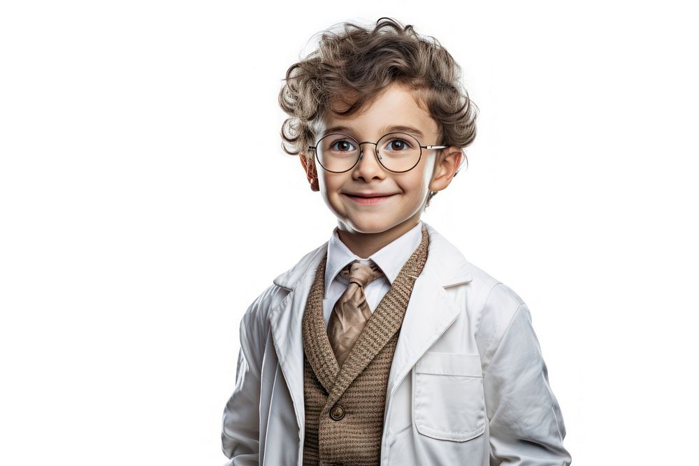 Doctor kid portrait glasses adult. AI generated Image by rawpixel.
