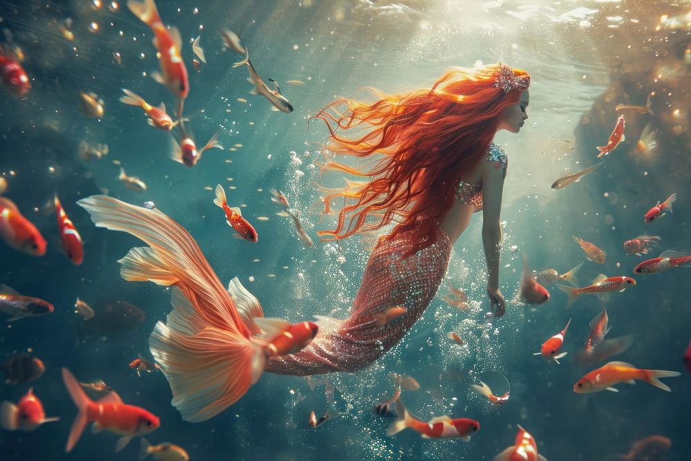 Mermaid fish outdoors nature. | Free Photo - rawpixel