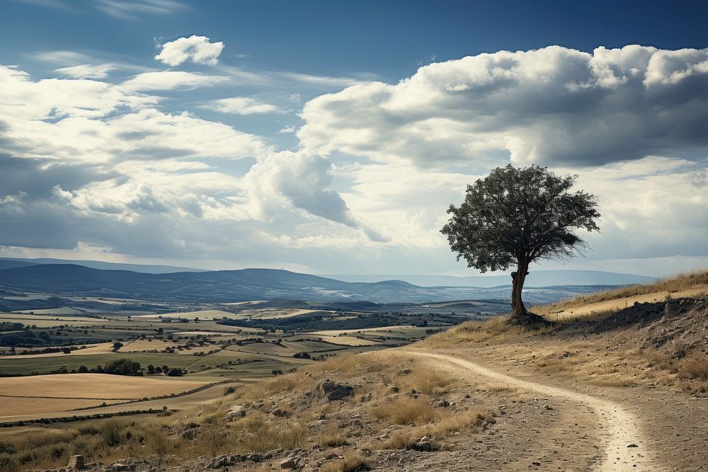 Weather landscape outdoors nature. AI generated Image by rawpixel.