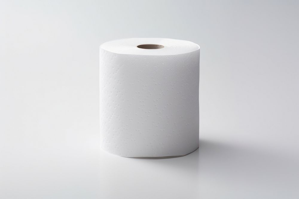 Roll Of Toilet Paper paper white white background. AI generated Image by rawpixel.