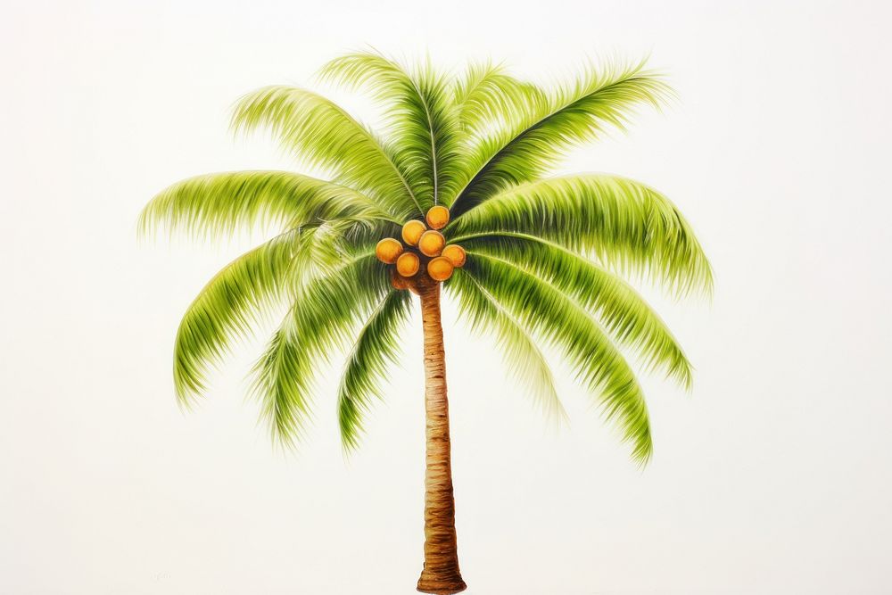 Palm tree coconut nature plant.