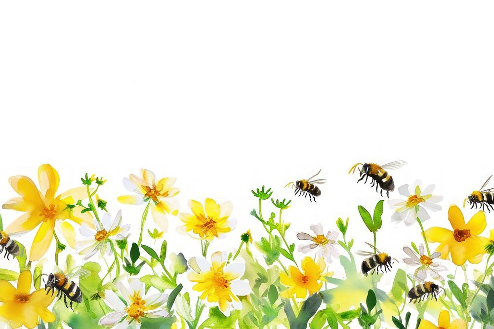 Honey and bees backgrounds outdoors flower.