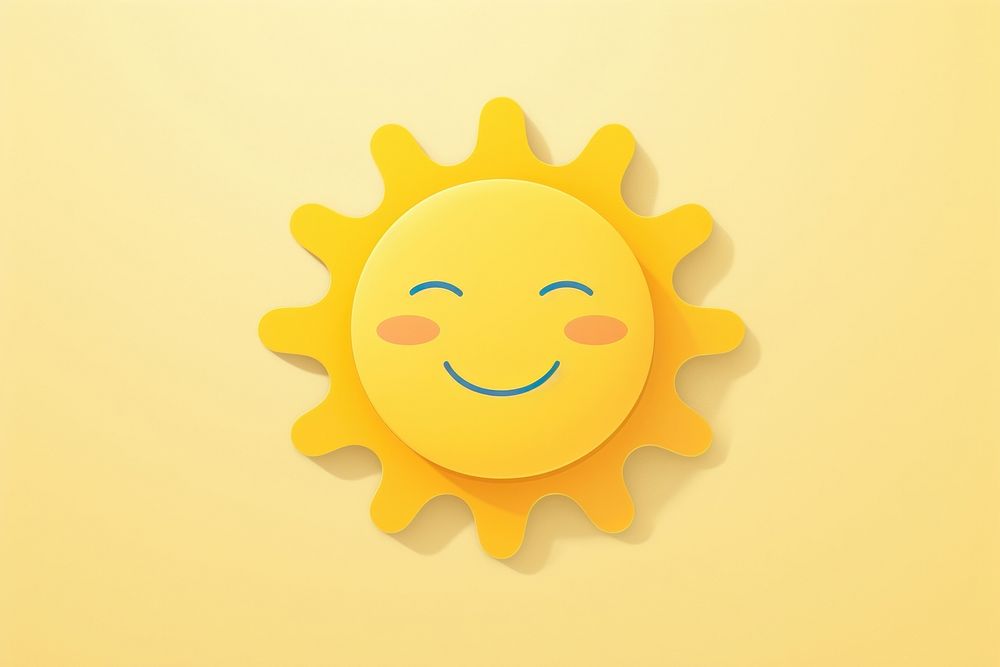 Sunny face anthropomorphic representation. AI generated Image by rawpixel.