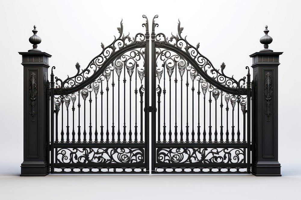 Iron gates architecture protection entrance.