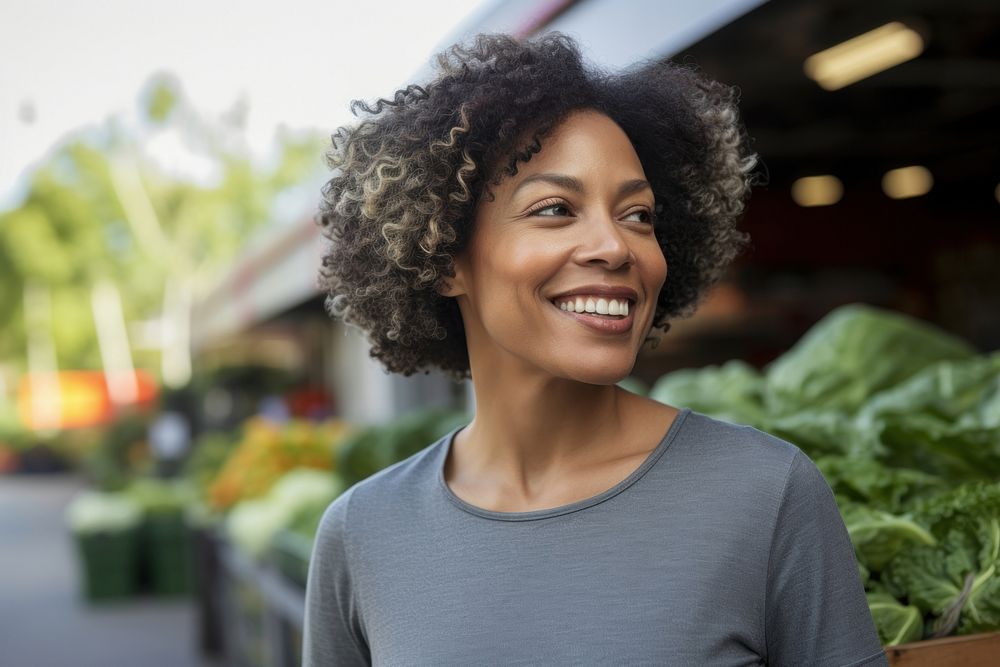 Lifestyle Black woman outdoors smile.