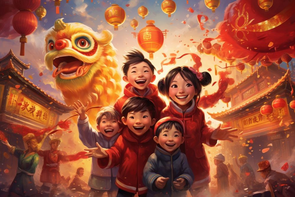 Chinese New Year festival adult chinese new year. AI generated Image by rawpixel.