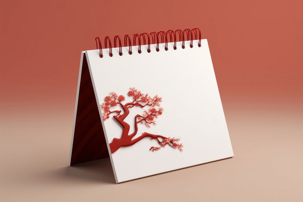 Chinese New year calendar paper text chinese new year. AI generated Image by rawpixel.