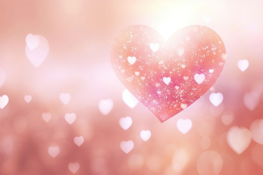 Hearts bokeh backgrounds abstract heart. AI generated Image by rawpixel.