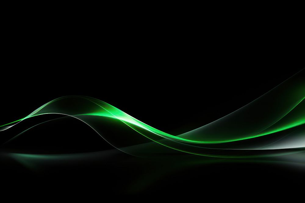 Technology light effect abstract line green backgrounds.