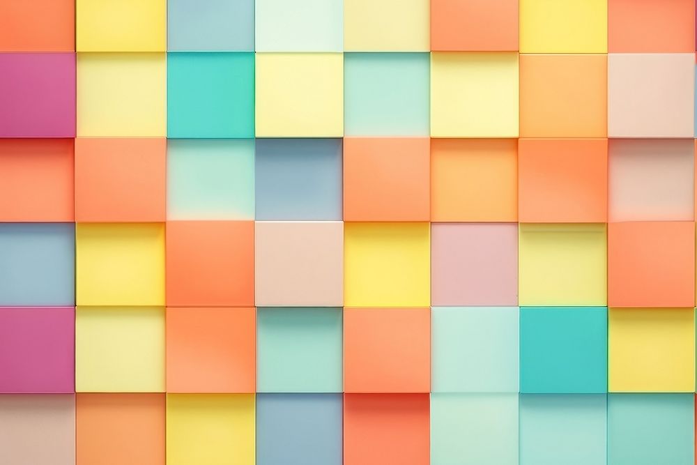  Geometric background colorful pastel square. AI generated Image by rawpixel.