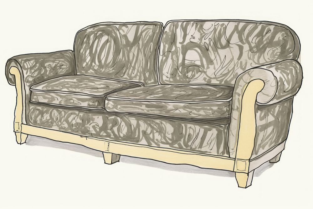 Illustration of a sofa furniture armchair comfortable.