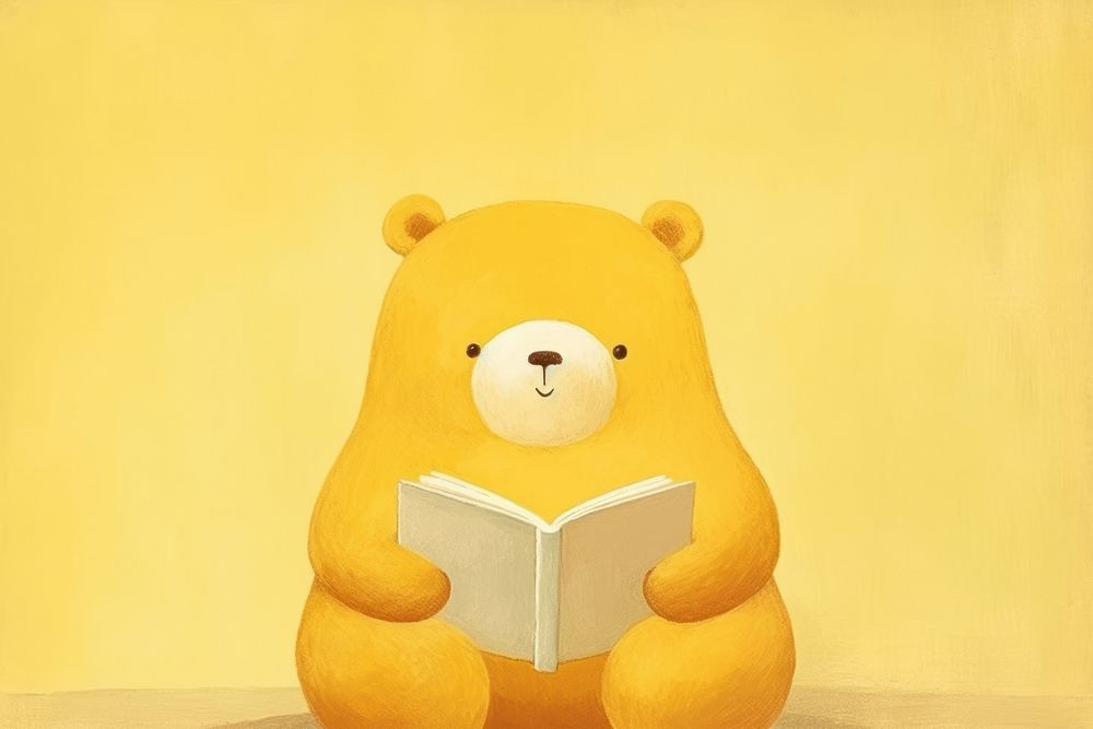 Bear book children book illustration. AI generated Image by rawpixel.