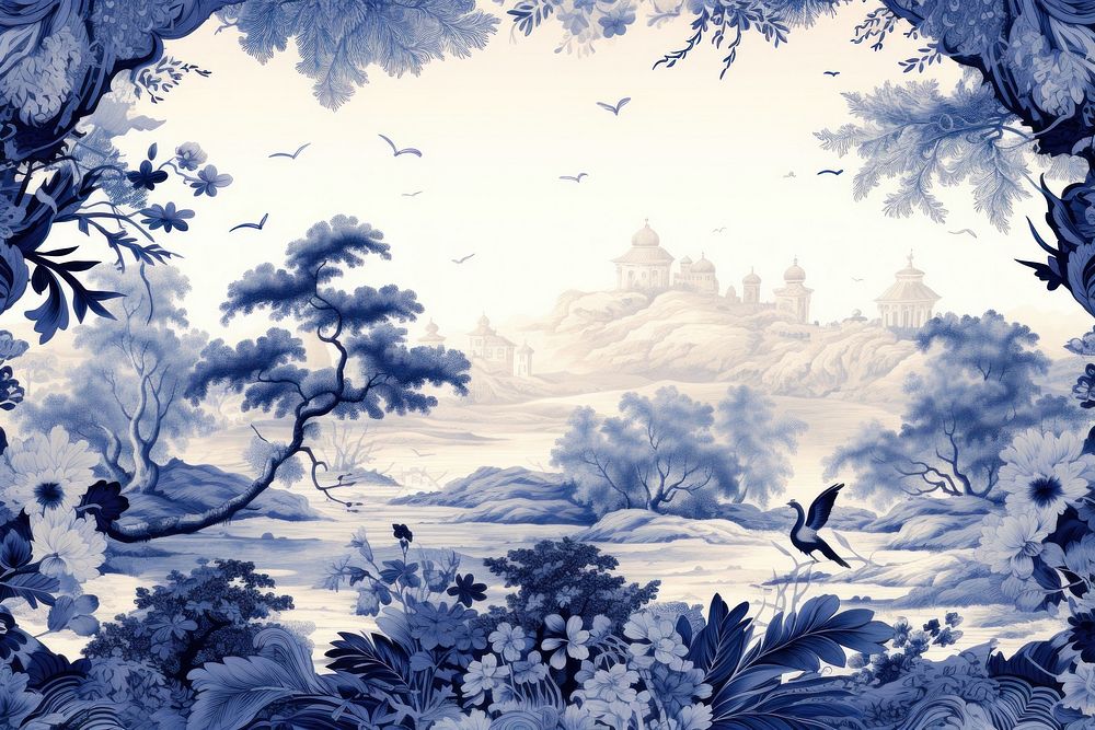 Toile with bat border nature backgrounds creativity.