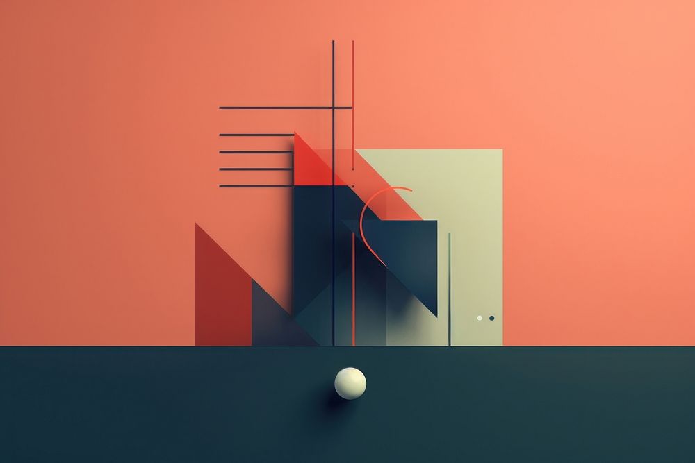  Geometric background minimal art architecture. AI generated Image by rawpixel.