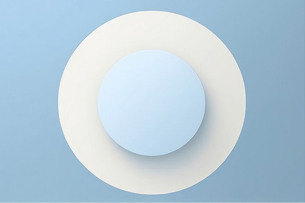  Circle geometric background pastel blue simplicity. AI generated Image by rawpixel.