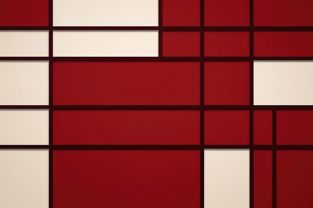  Maroon geometric background Piet Mondrian architecture. AI generated Image by rawpixel.