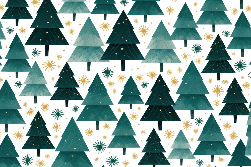 Christmas tree pattern backgrounds decoration. AI generated Image by rawpixel.