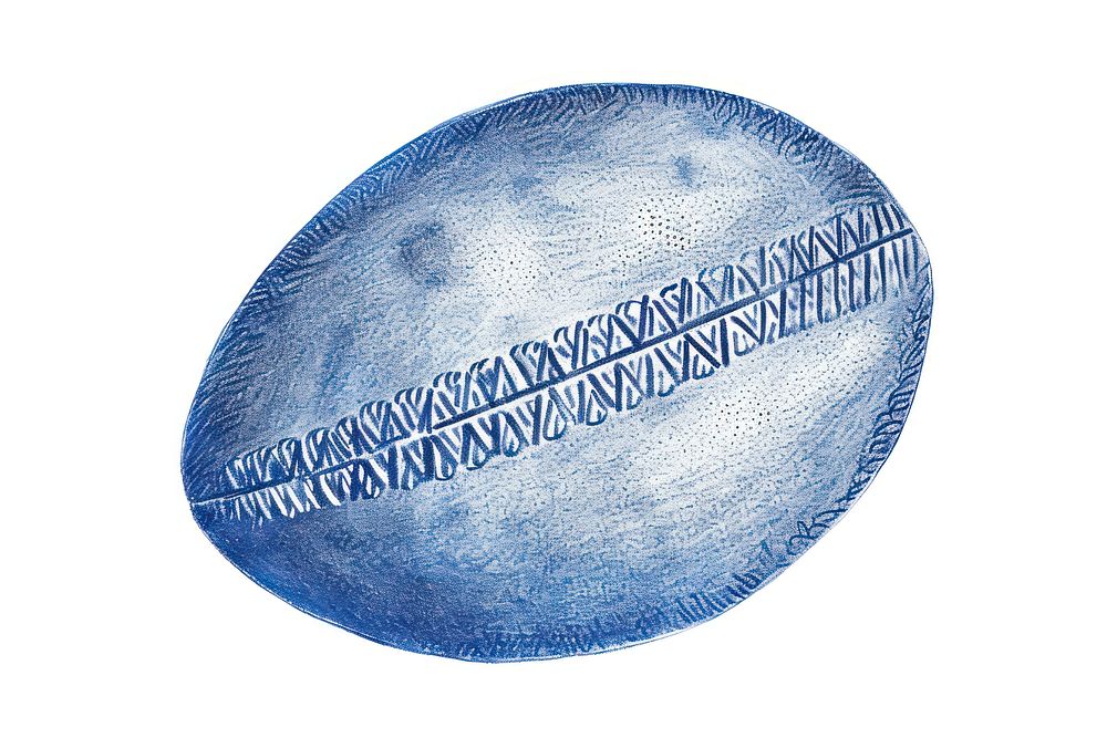 Drawing rugby ball sketch magnification microbiology.