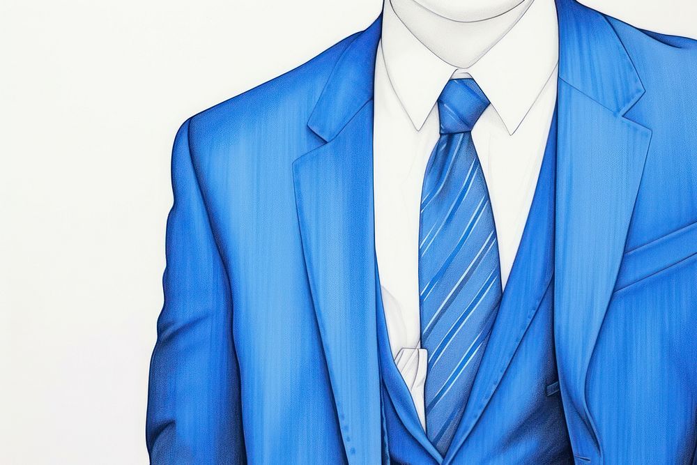 Drawing businessman necktie sketch adult.