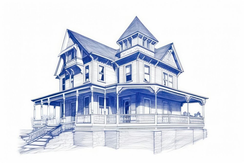 Drawing building sketch architecture house.