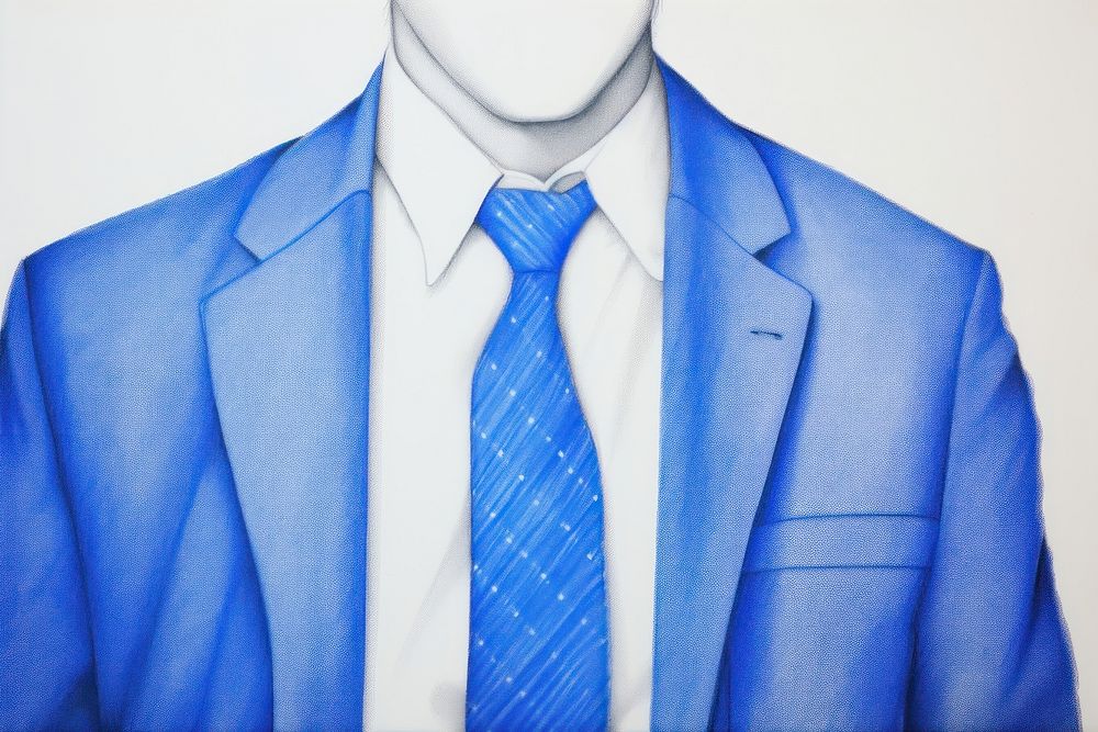 Drawing businessman necktie sketch shirt.