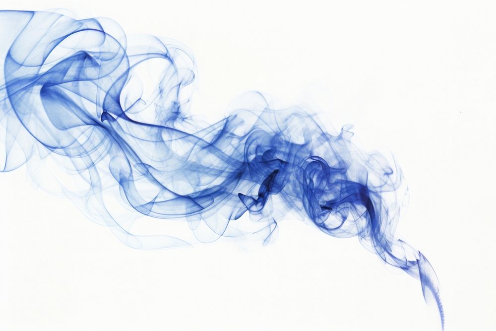 Vintage drawing smoke sketch blue backgrounds.