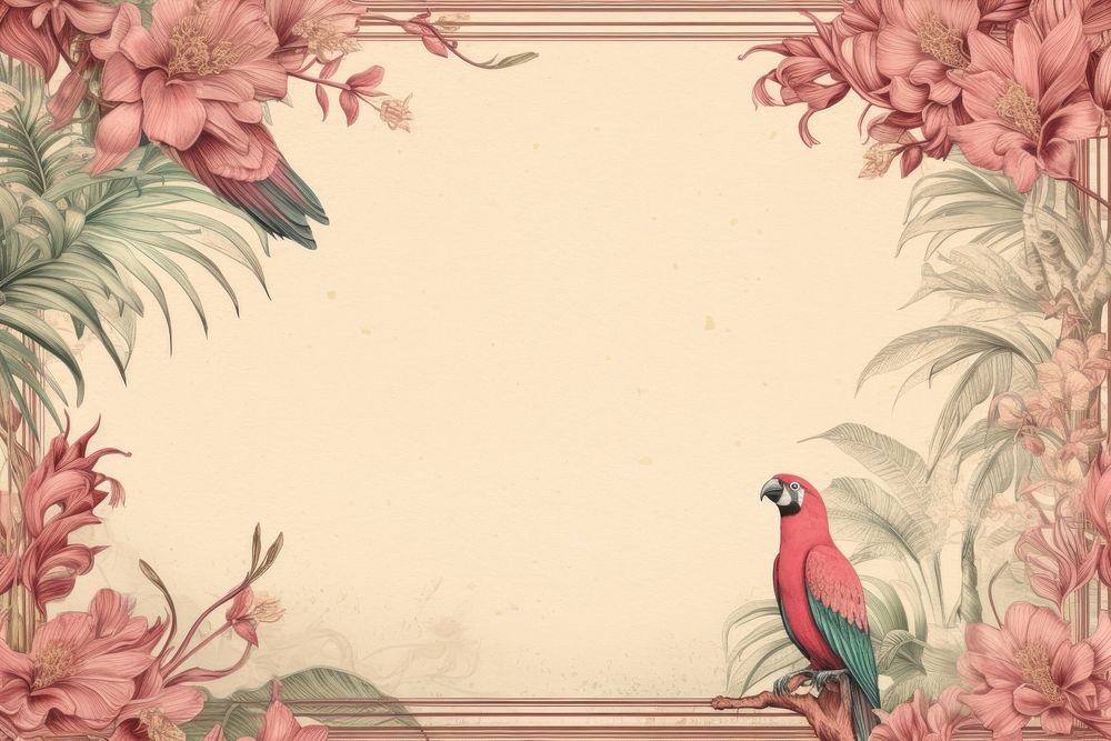 Realistic vintage drawing of falcon border backgrounds pattern sketch.