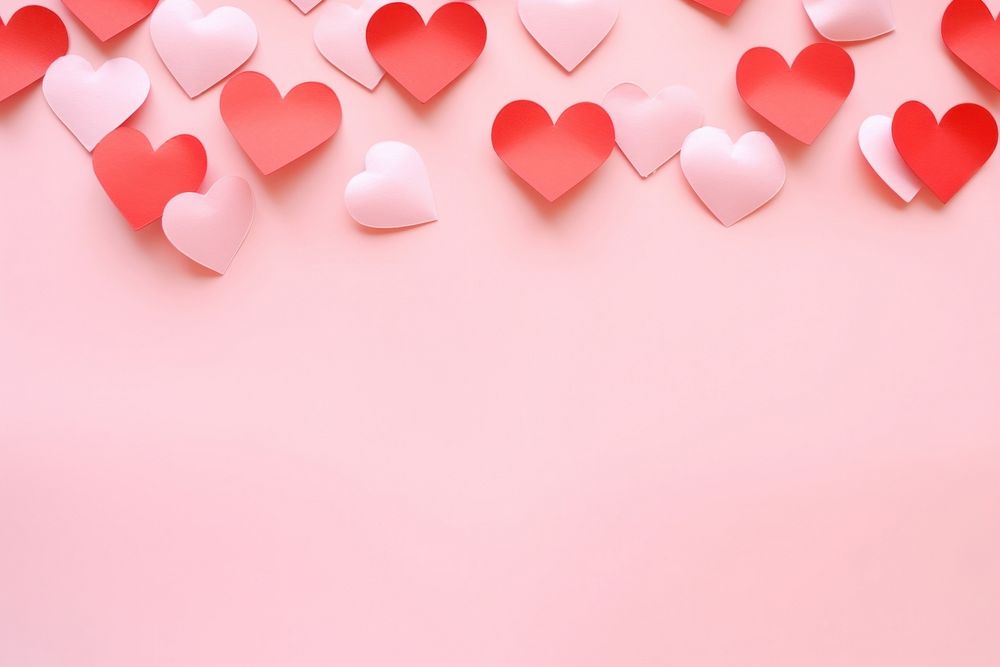 Red hears background backgrounds heart pink. AI generated Image by rawpixel.