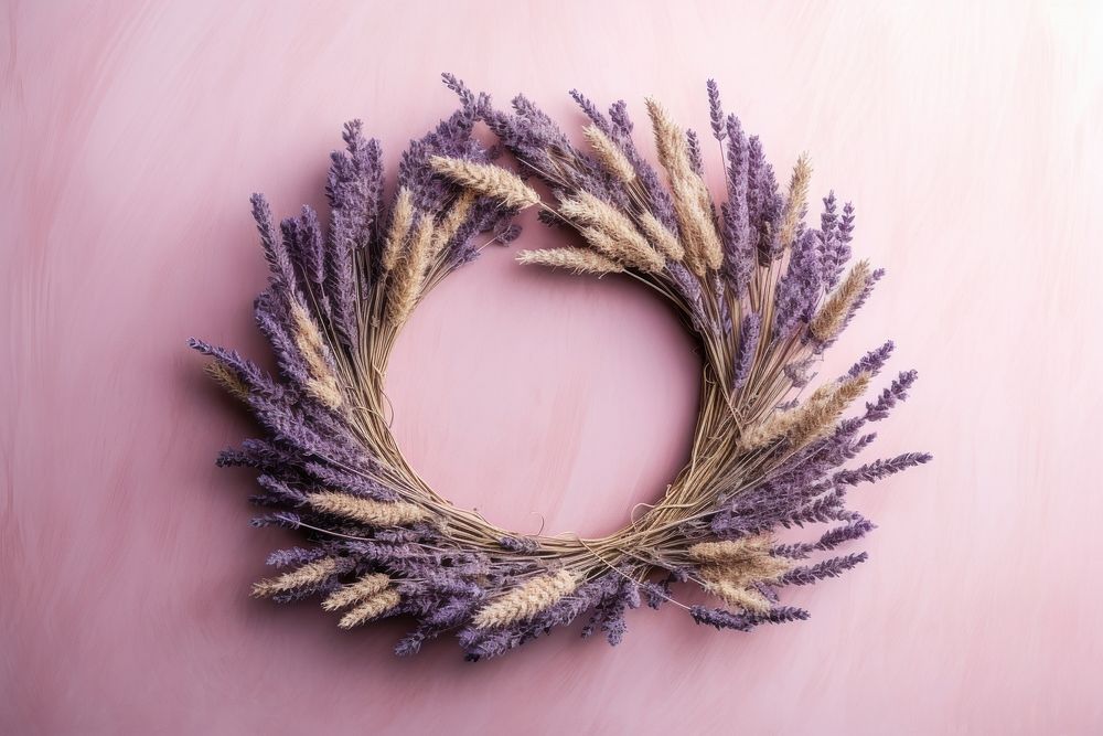 Lavender wreath craft plant.
