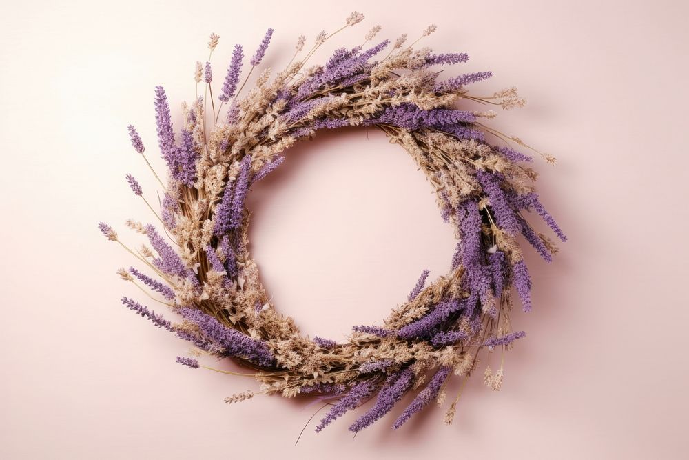 Lavender wreath craft jewelry.