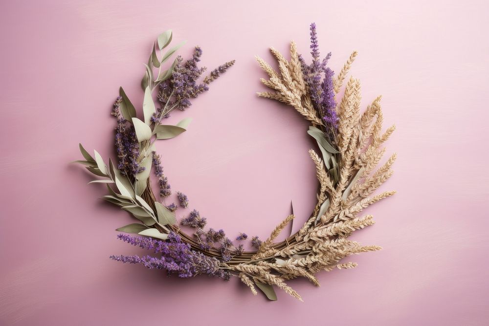 Lavender wreath craft sage.