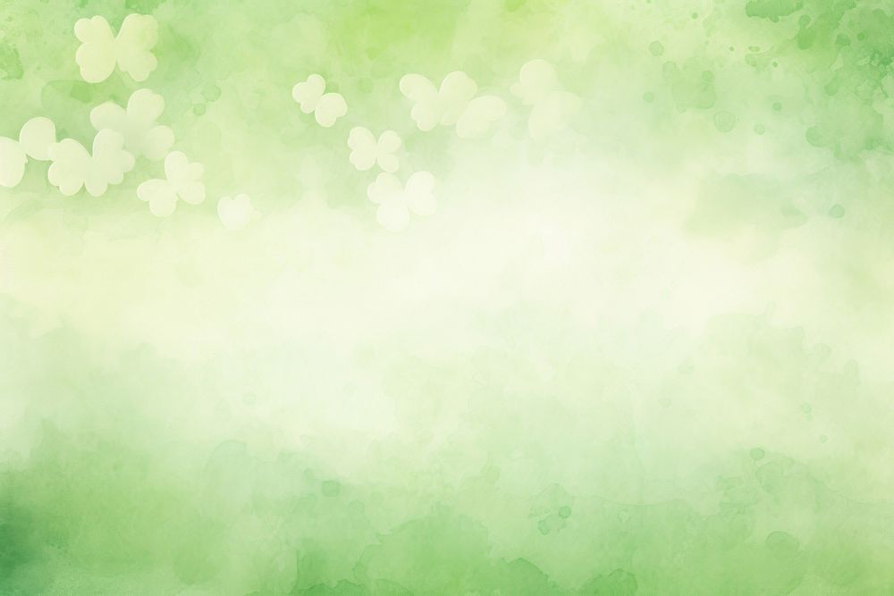 Green and light green colors with soft faded watercolor backgrounds outdoors pattern.