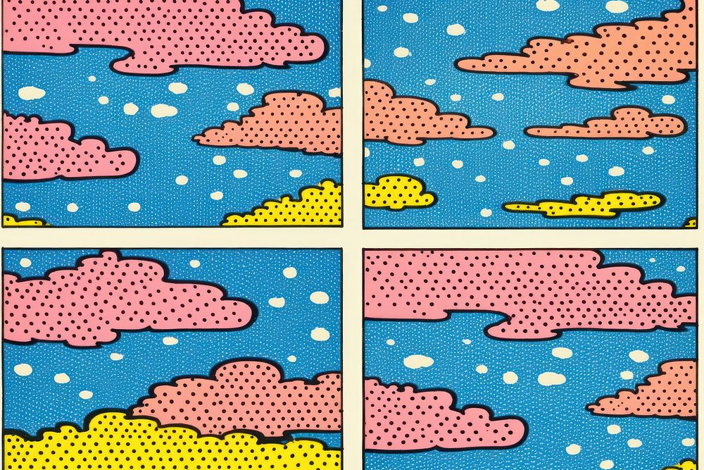 Comic of empty sky backgrounds pattern repetition.