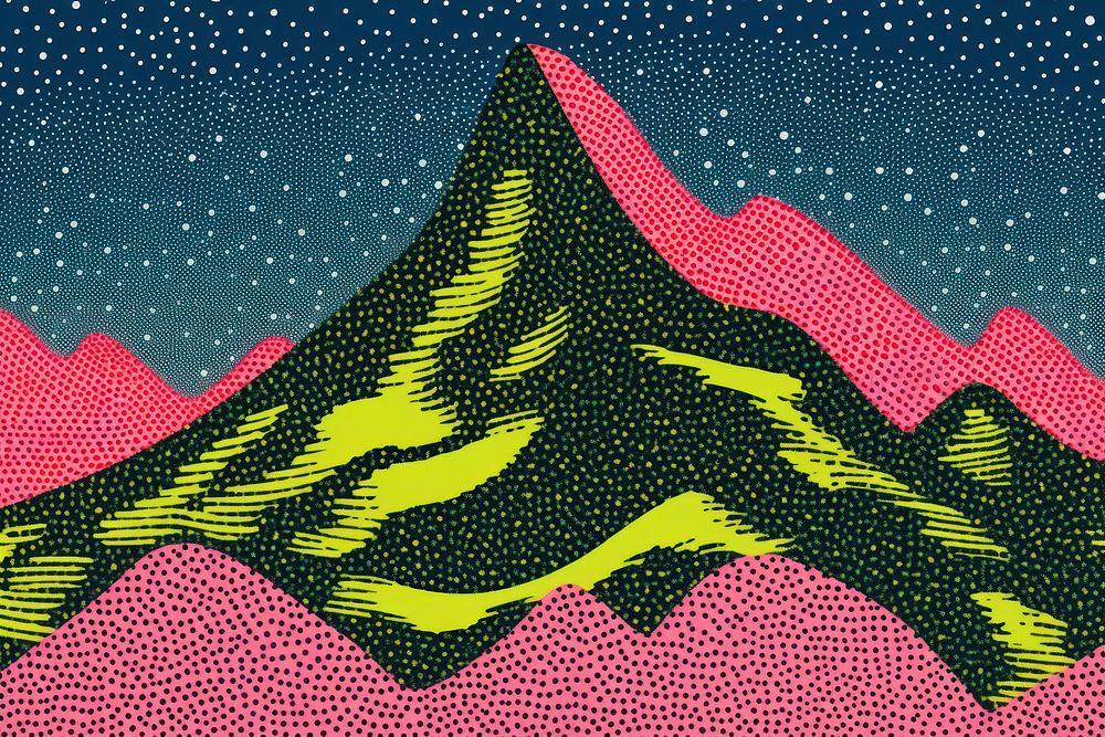 Comic of mountain backgrounds pattern nature.
