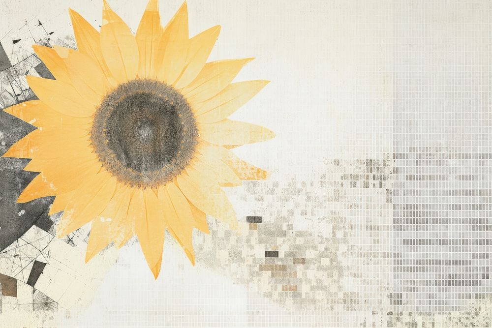 Paper of sunflower art architecture backgrounds.